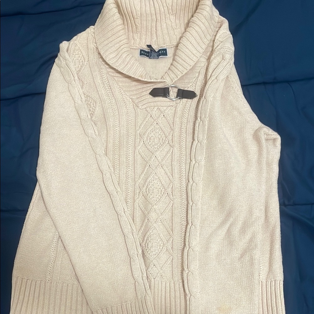Ralph Lauren Cream Cable Knit Sweater
